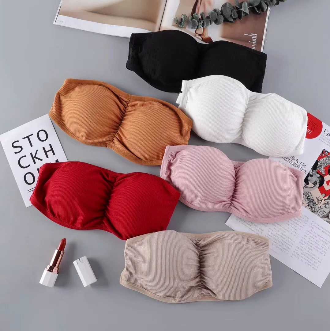 

Sexy Seamless Tube Top Bra Invisible strapless Bras Women Underwear Non slip Push up Bralette Wireless Female Lingerie