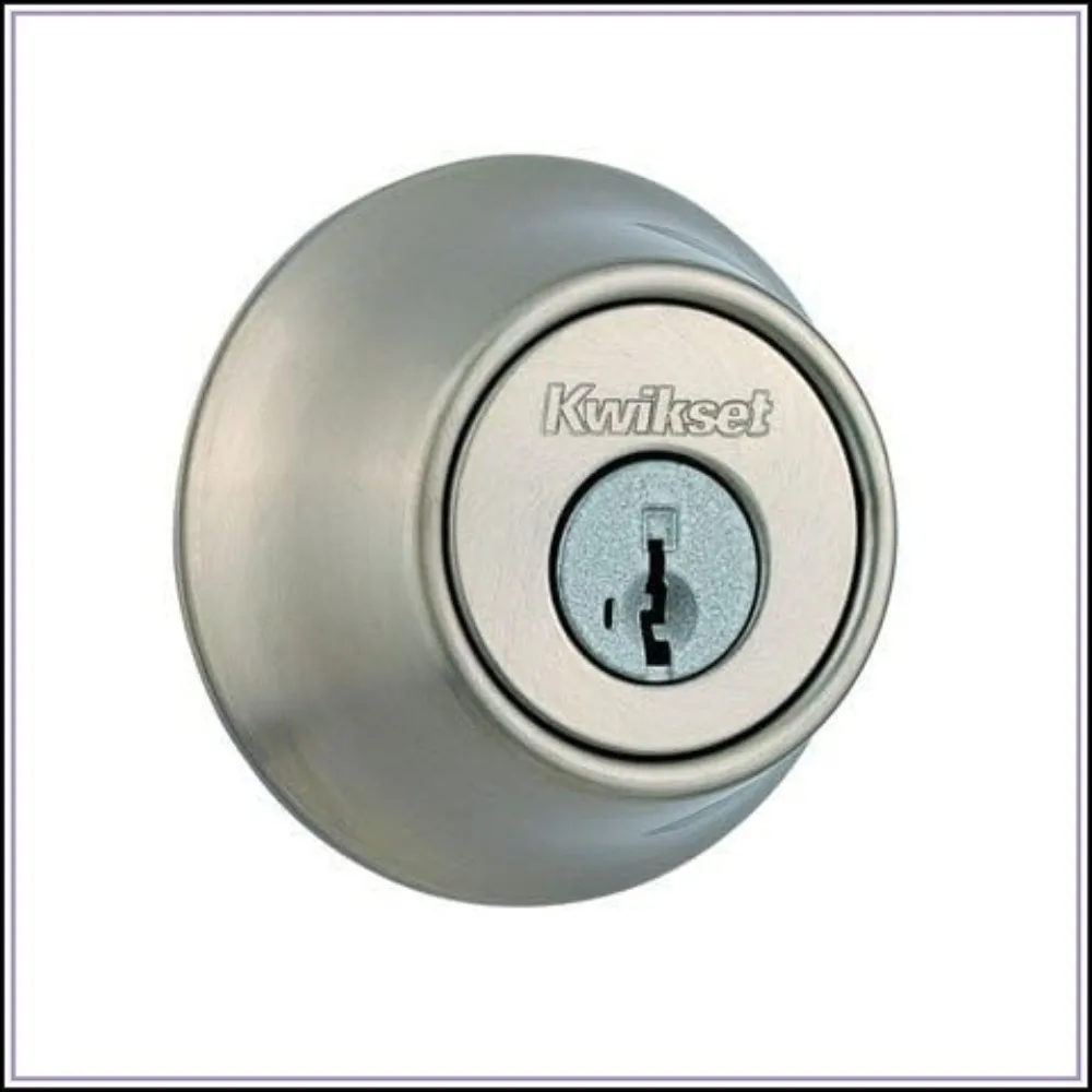 Single Cylinder Deadbolt K3/SMT Keying Satin Nickel Finish Door Lock