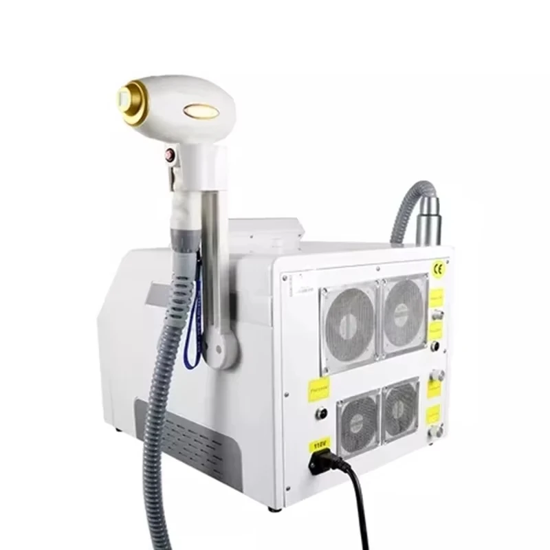 2-in-1プロフェッショナルダイオードレーザー808Nm 755Nm 1064Nmピコ秒Qスイッチマシンヘアタトゥー除去ND Yag永久脱毛