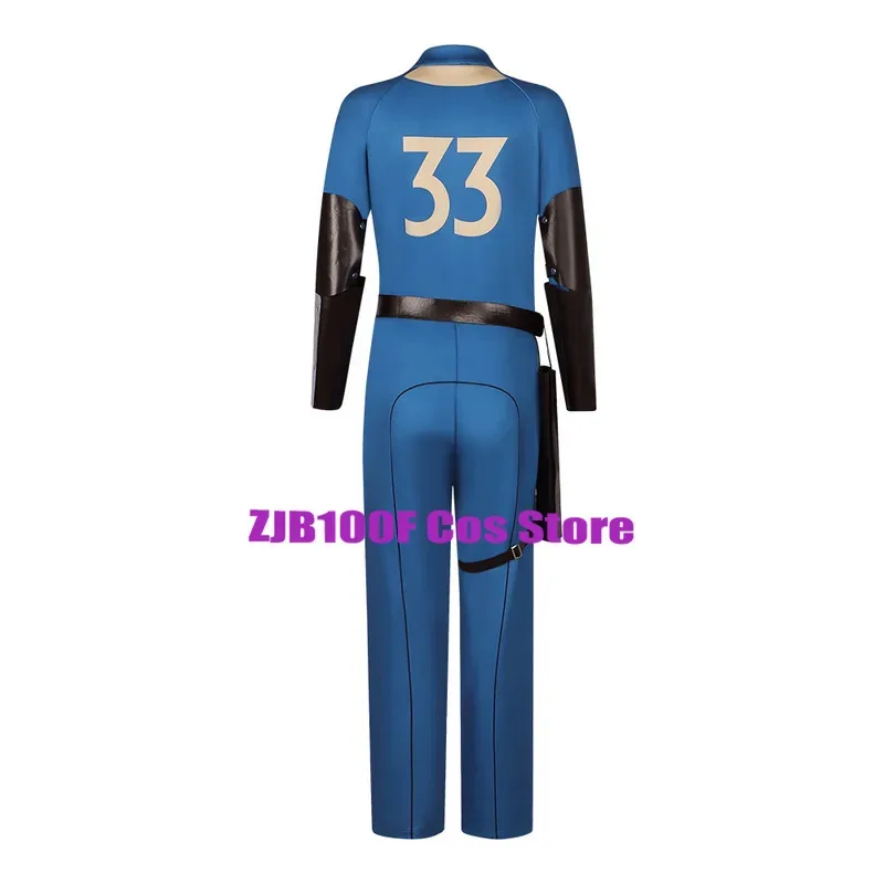ss23Fall تأثيري أنيمي لوسي زي خارج قبو رقم 33 بذلة الأزرق موحدة ملحق حزام الدعائم مجموعة حفلة الهالوين الزي ل ث