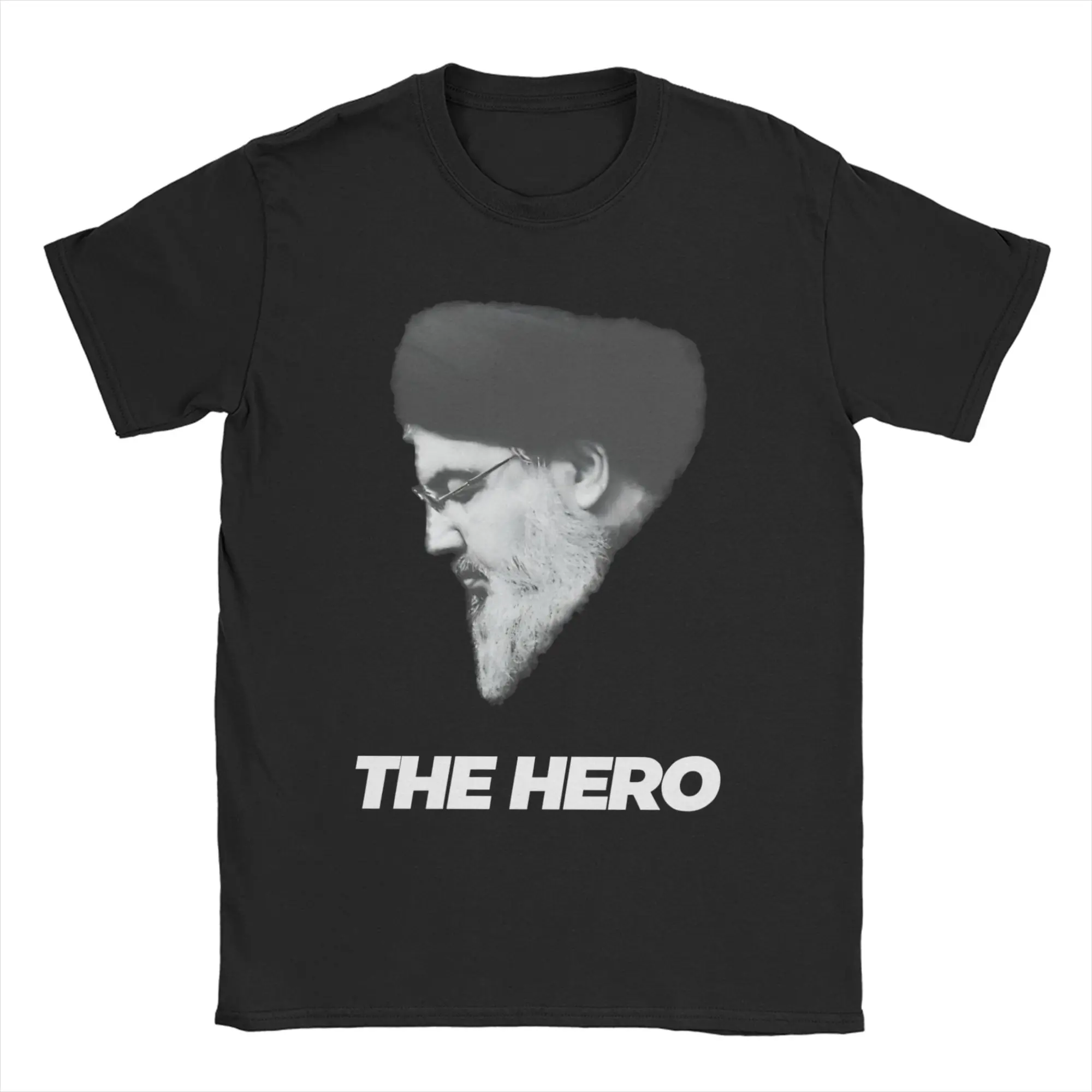 

S-Seyyed Ali K-Khamenei T-Shirt Summer Hippie T-Shirts Men Cotton Breathable Plus Size 5XL Tees Short Sleeve Streetwear Tshirt