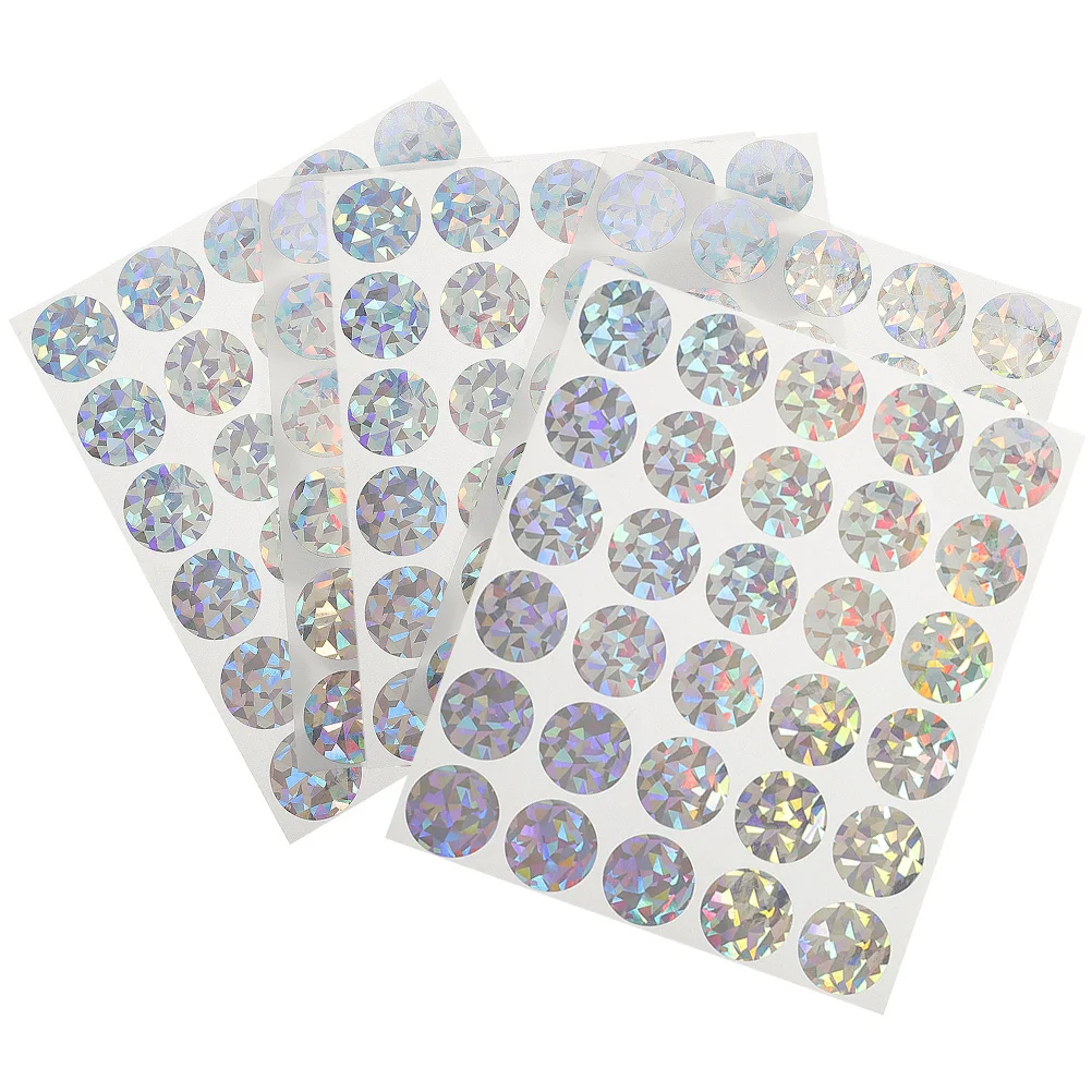 5 folhas de adesivos para arranhões, fáceis e divertidas, cartões para festa, suprimentos de jogo diy para casamento, aniversário, sala de aula, reunião familiar