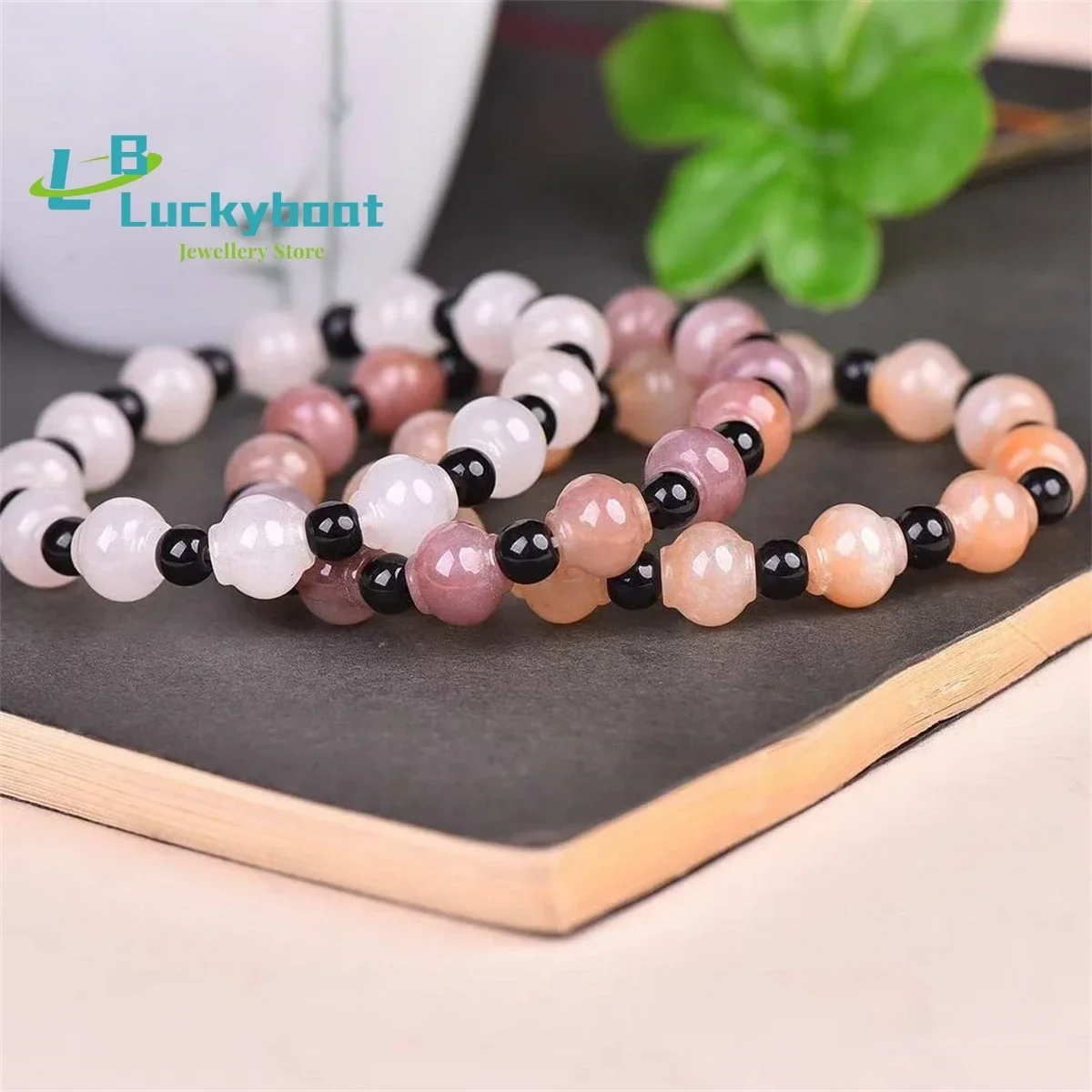 Natural Gold Silk Jade Violet Lantern Bracelet Simple and Generous Personalized Exquisite Versatile for Men and Women