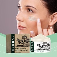 Tallow Face Moisturizer, Beef Tallow For Skin, Unscented  Organic Beef Tallow Blam Grass Fed Finished Whipped Tallow Face Cream