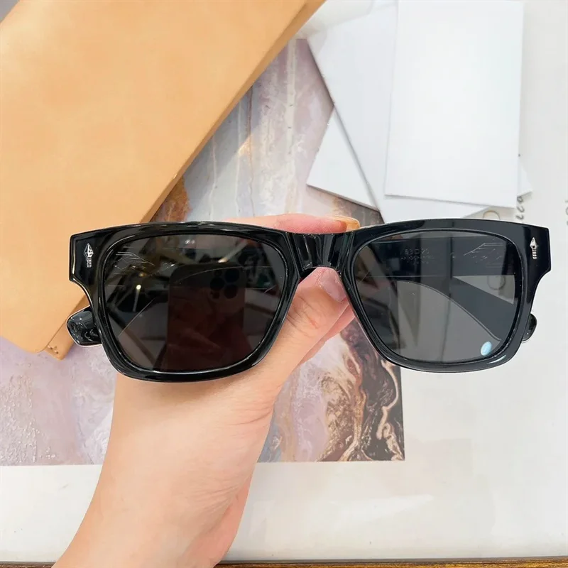 DAYTON Sunglasses Famous Brand Luxury Designer Ladies Women Sunglasses For Men Square Thick Acetate Vintage Shades Outdoor