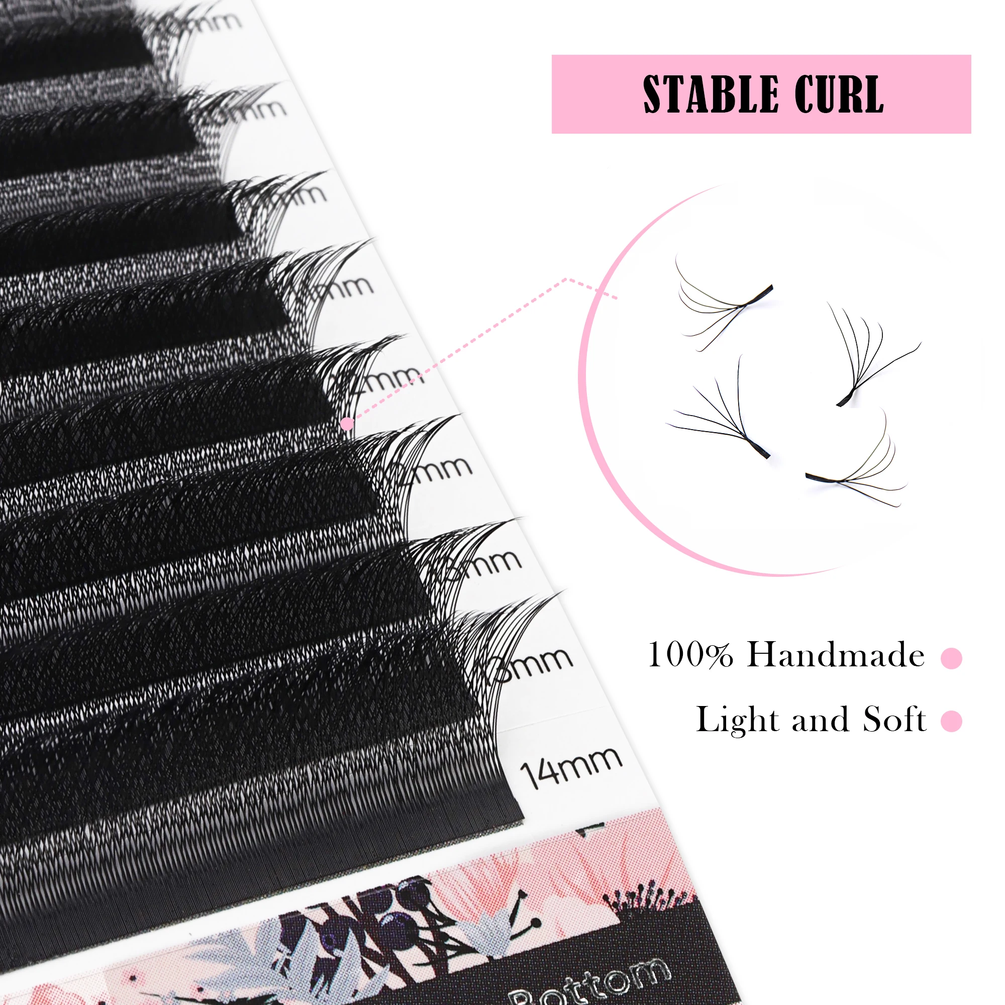 Befer Beauty Cilios 5D 3D 4D 6DW Shaped Lashes Extension Technological Fibers Eyelashes Extensions Professional Lash Supplies