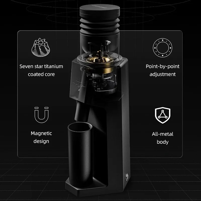 Conical burr coffee grinder, upgraded electric coffee bean grinder