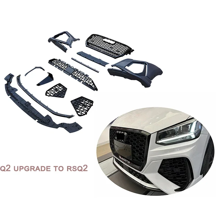 

New Products Q2 Upgrade to RSQ2 Hot-sale Body kit with Grille Car Front Bumper For Q2 RSQ2 2018-2021