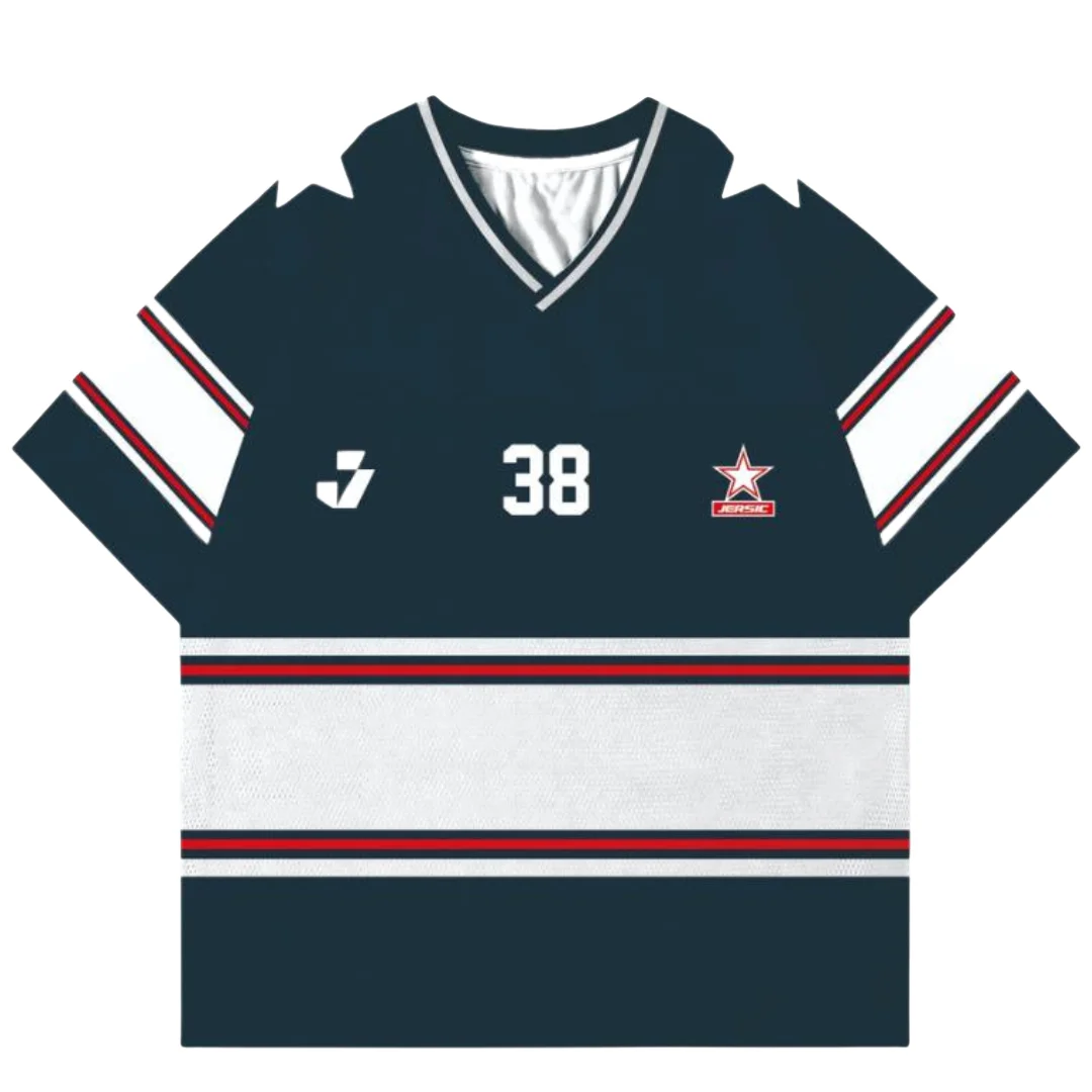 

Ретро Джерси Америка Бейсбольный Стиль No 38 Полосатые Мужчины Женщины Футболки с v-образным вырезом Дышащие Быстросохнущие Удобные Стильные Мото больших размеров