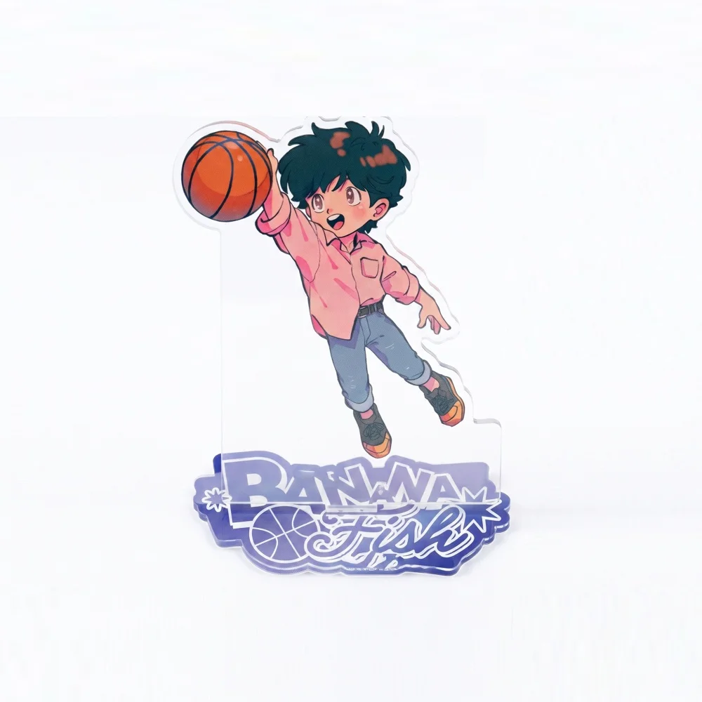 Anime Banana Fish Acrylic Stand Keychain Ash Lynx Okumura Eiji Shorter Wong Cute Street Basketball Desktop Decor