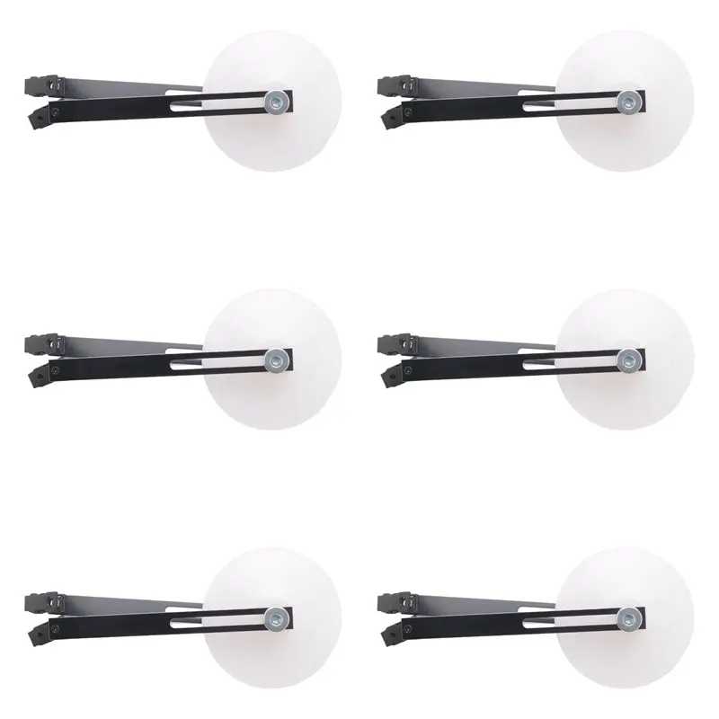 A23E-6 Pack TV Side Board Retainer Clip LED LCD TV Screen Remover Repair Tool Silicone Vacuum Suction Cup Black&White