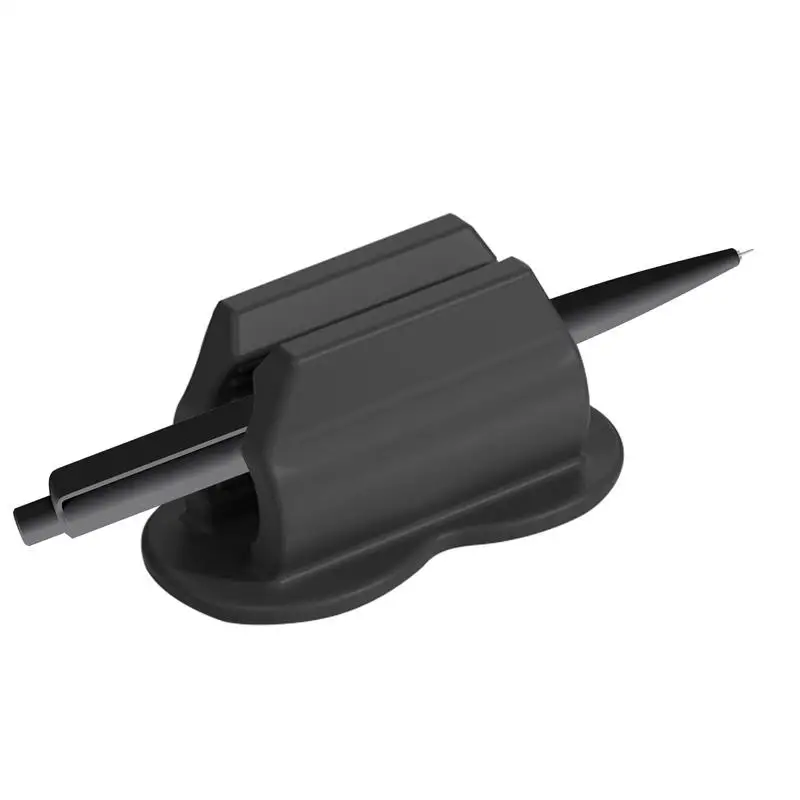 Держатель для ручек для буфера обмена, водонепроницаемый нескользящий зажим для ручки, зажим для карандашей, гибкий силиконовый держатель для ручек, зажим для настольного карандаша