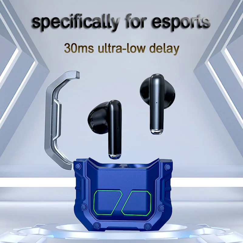 J6 E-Sports Bluetooth Earphones Wireless Touch Control Mechanical Sense Low-latency Earset In-ear Noise-reduction Gamer Earbudss