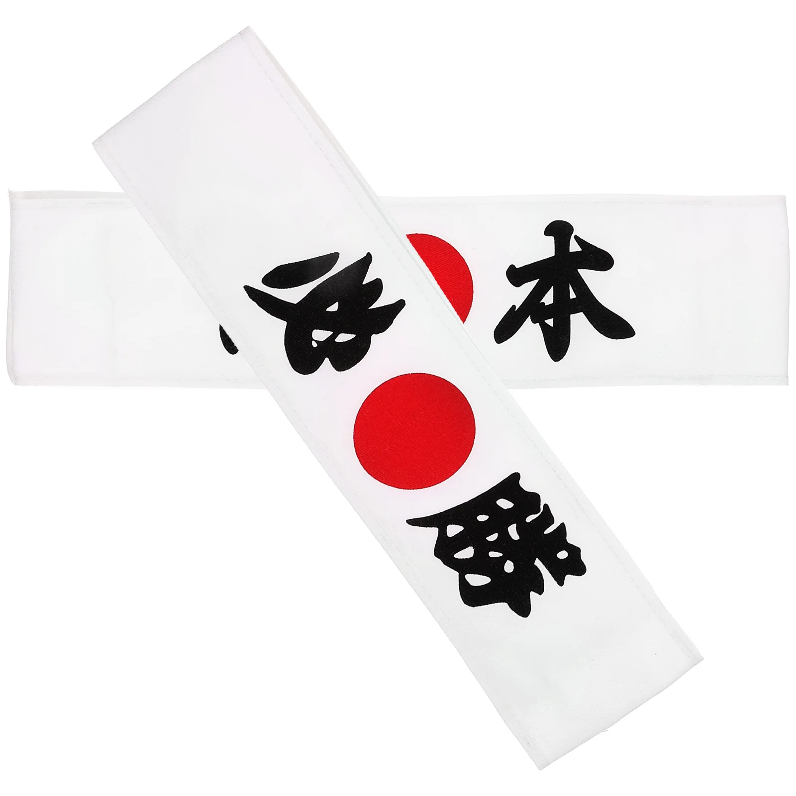 

2 Pcs Cheering Headband Karate for Men Decorative Sushi Chef Samurai Japanese Wide Headbands Women Costume Cooker