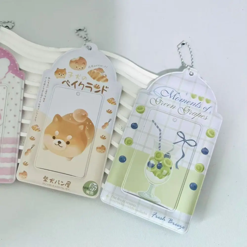 Cute For 3inch Kpop Photocard Holder PVC Cartoon Idol Photo Frame Gift Ins Style Card Holder Card Case