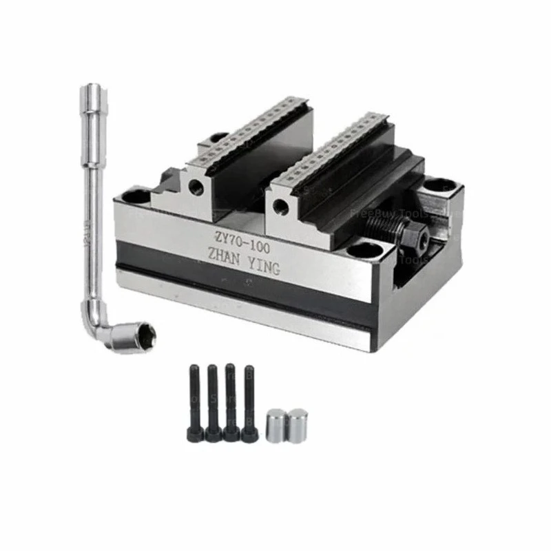 ZY70-100 Self-Centering Vise  Precision 4th/5th Axis Rotary Table Vise, CNC Milling Machine Concentric Parallel Vise