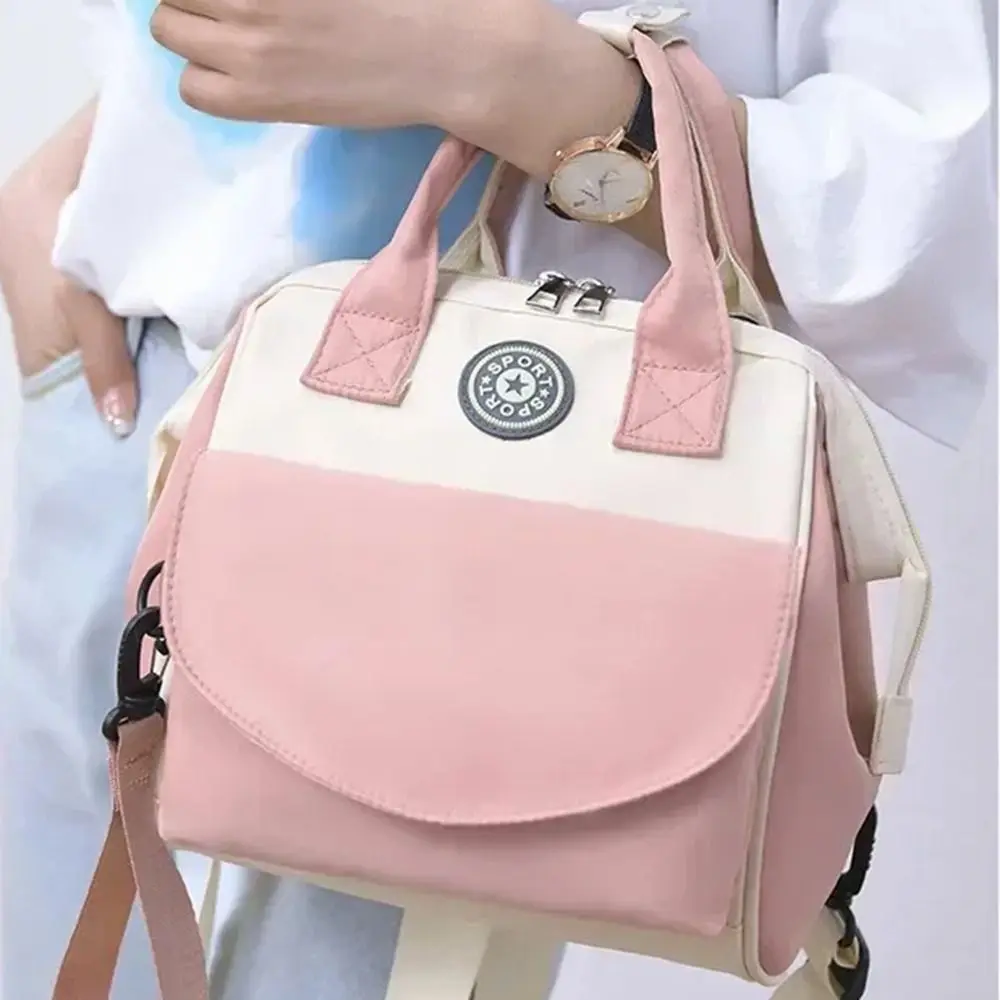 Waterproof Mommy Bag Backpack Detachable Front Pocket Large Capacity Baby Nappy Knapsack Insulation Bag Handle Diaper Handbag