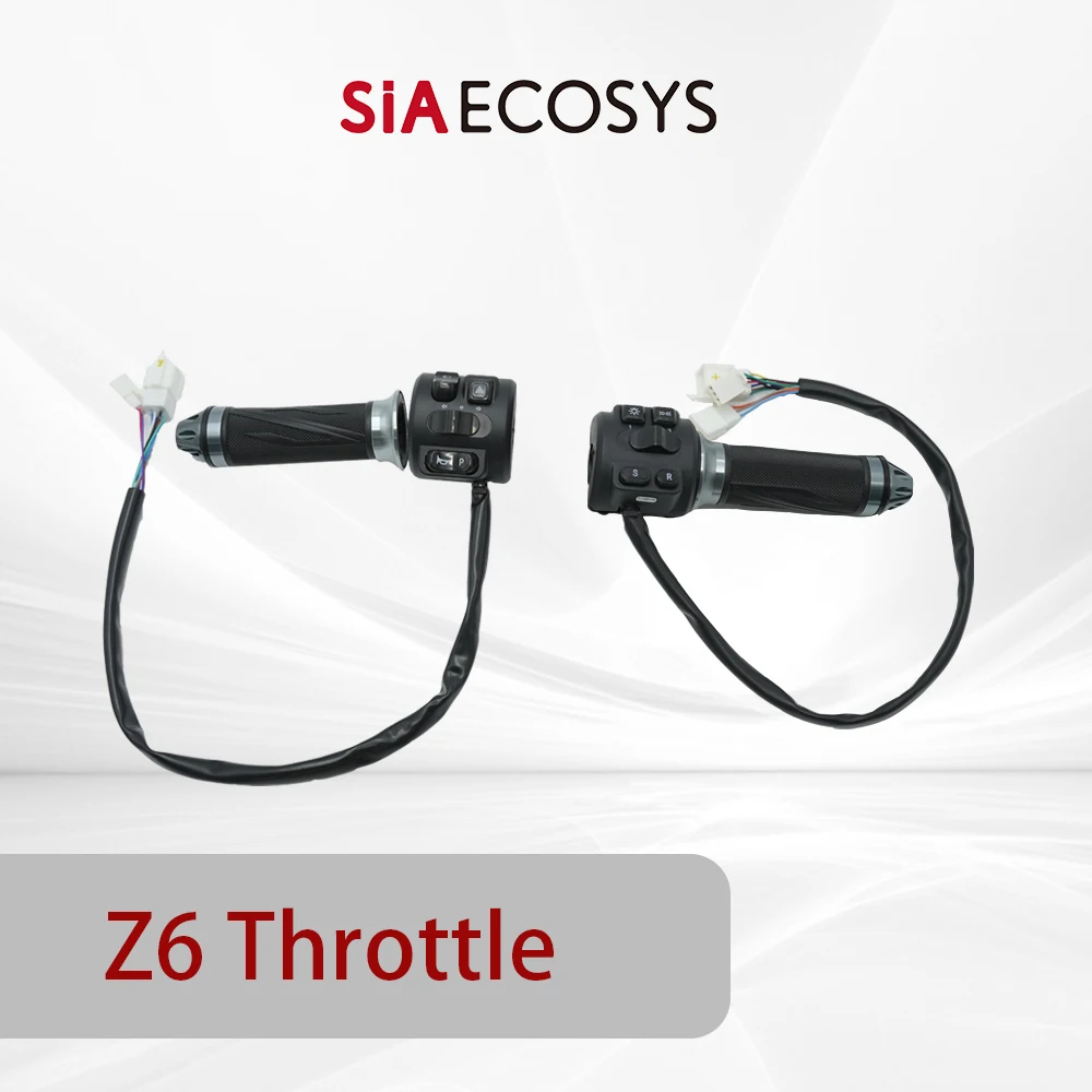 SiAECOSYS Z6 Electric Scooter Handlebar Grip Waterproof Throttle Combination Switch Parking Brake Function E-Scooter Accessory