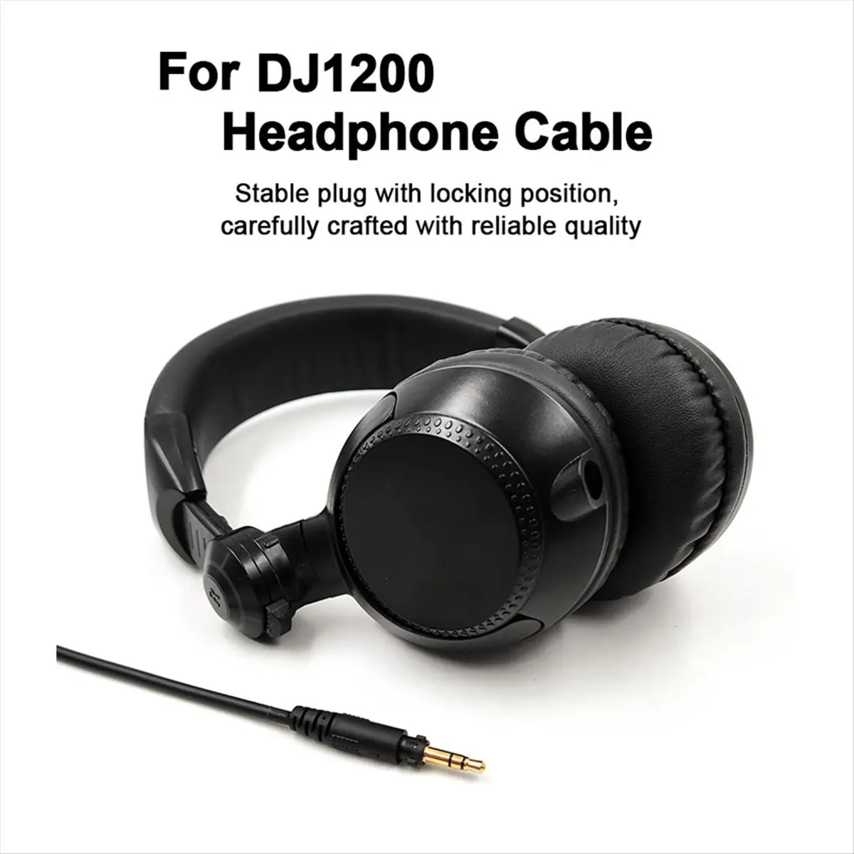 A003 Professional Headphone Cord for EAH-DJ1200 MixrHeadsets Wire with 3.5mm and 6.35mm Connectors