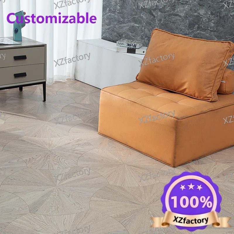Factory Direct 2026 Top Rated Black Walnut Lotus Leaf Shaped Parquet Floor