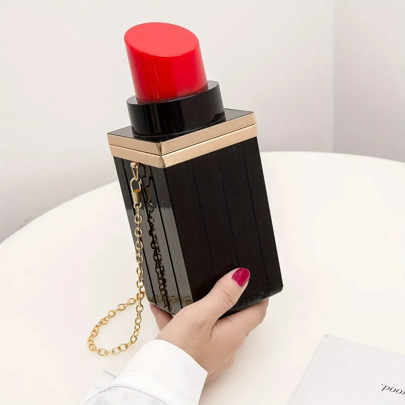 

1 шт., новинка в форме мини-помады, модная сумка через плечо, женская модная сумка и кошелек, подходит для вечеринки