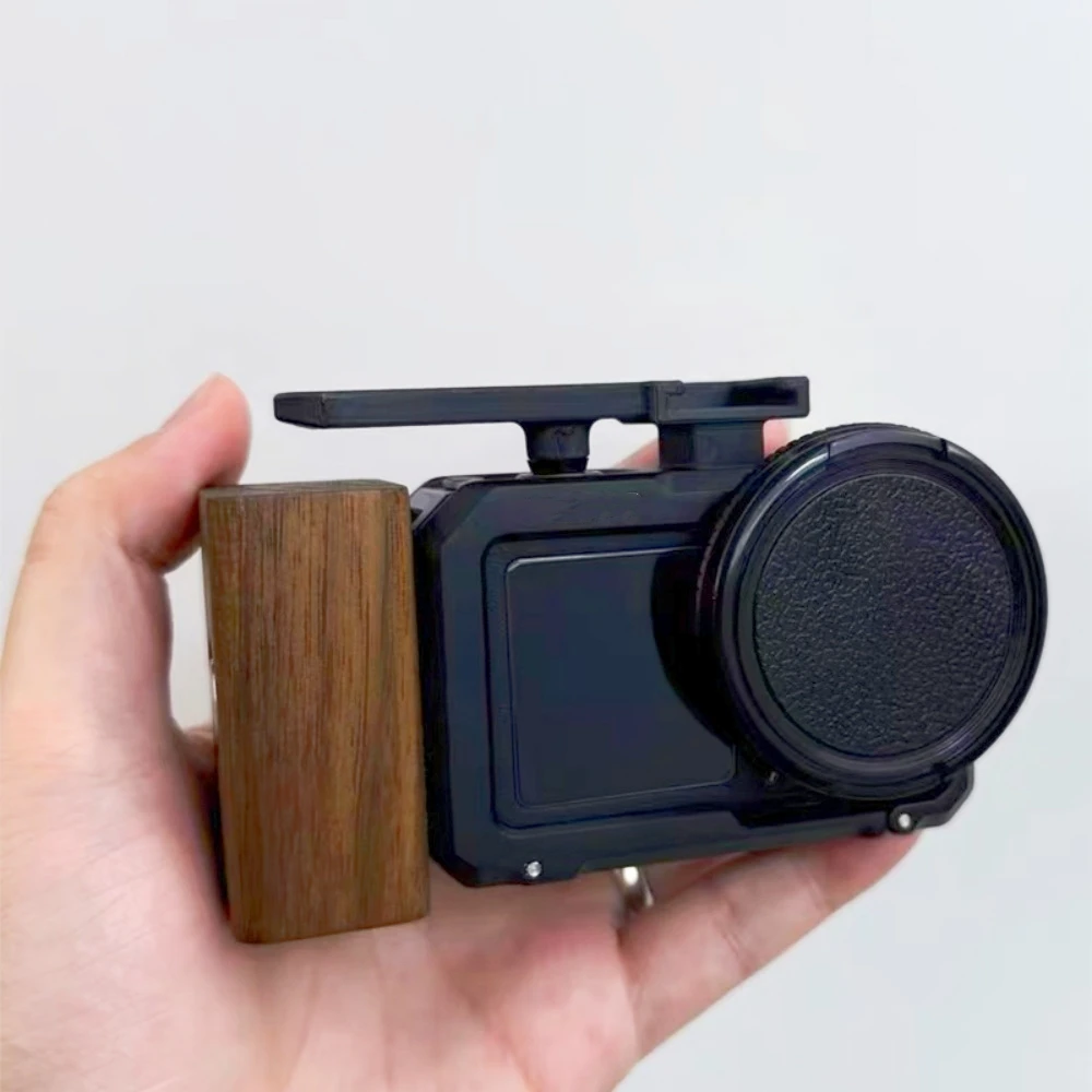 

Action 5 Pro Camera Wooden Handle For DJI Osmo Action 5 Pro Black walnut Peach Beech Wood Handle Grip Photography Accessories