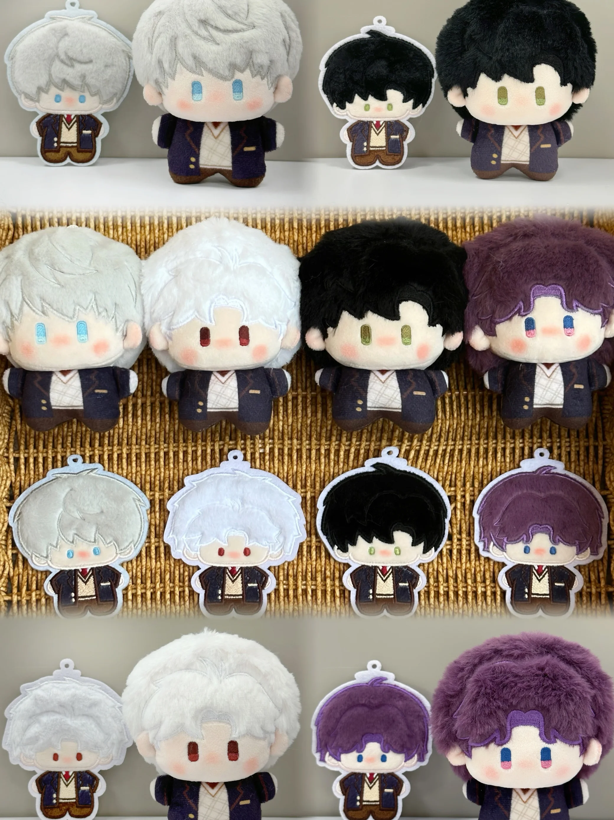

10CM Anime Game Love and deepspace Zayne Xavier Rafayel Sylus Cosplay Cute Plush Soft Doll Knapsack Pendant Plushie Toys