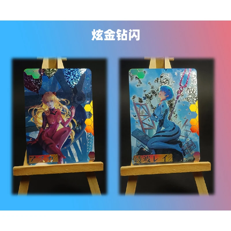 NEON GENESIS EVANGELION Ayanami Rei Asuka Langley Soryu DIY Homemade Collection Card Christmas Birthday Gift Game Toys