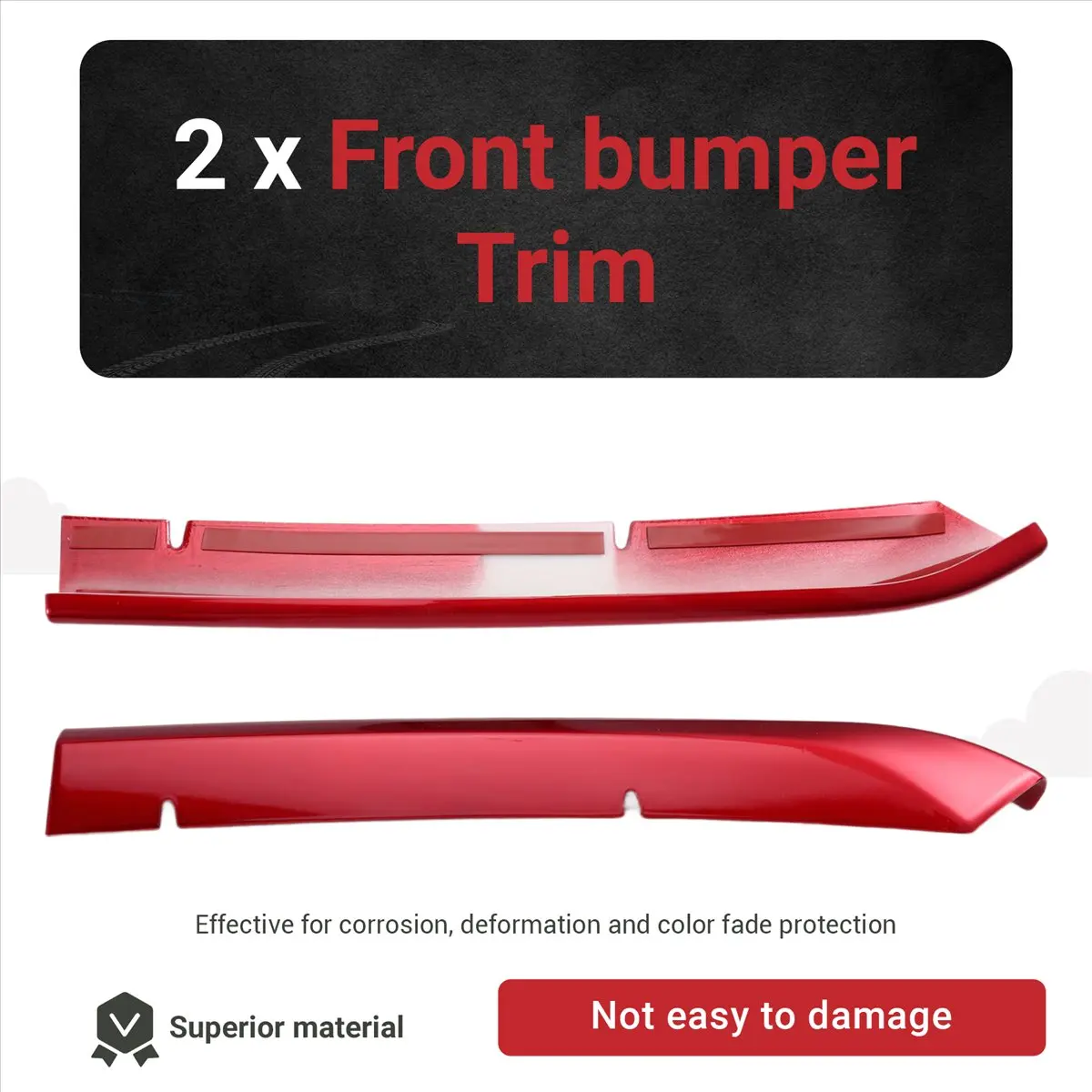 #23I (Red)Car Red Front Grille Racing Bumper Trim,Automotive Parts & Accessories
