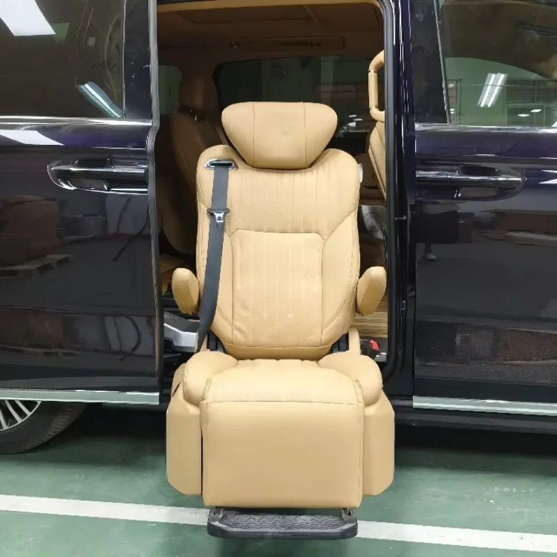 Electric Deluxe Swivel Lift Car Seat Disabled Elderly Wheelchair User Steering Leather Car Seat Load 150 kg