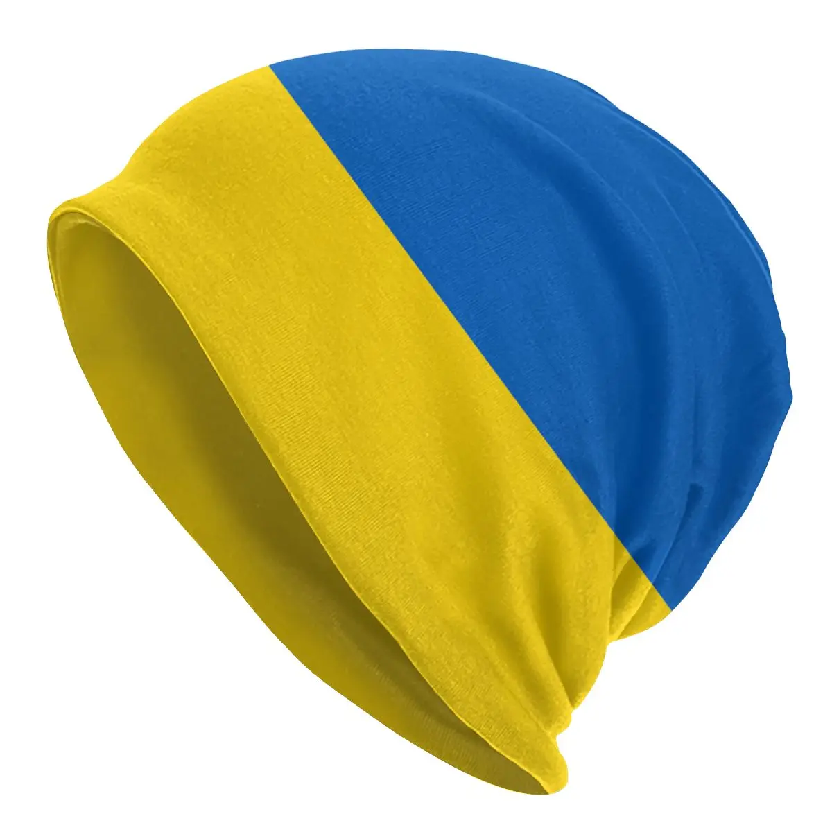 Flag Of Ukraine Ukrainian Skullies Beanies Hats Goth Unisex Outdoor Caps Warm Head Wrap Bonnet Knitting Hats