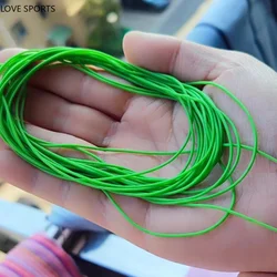 5 Meters Green Rubber Solid Elastic Rubber Line For Fishing Traditional Level Round Elastic Rope Tied Line Fish Diameter 1.2MM