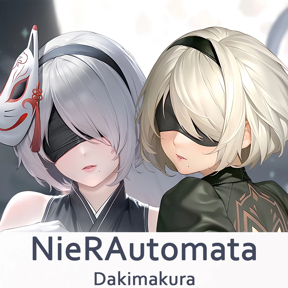 Nier:automata Yorha 2B Dakimakura 2WAY Hugging Body Pillow Case Anime Otaku Pillow Cushion Cover Xmas Gifts