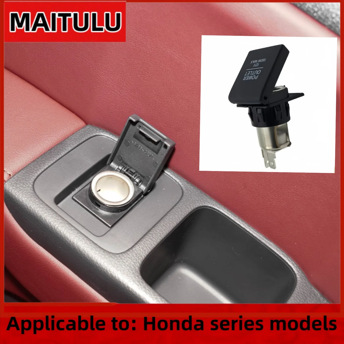 

Cigarette Lighter Power Socket Plug Outlet 12V Fit for Honda CRV Civic Accord Crider XRV UR-V New