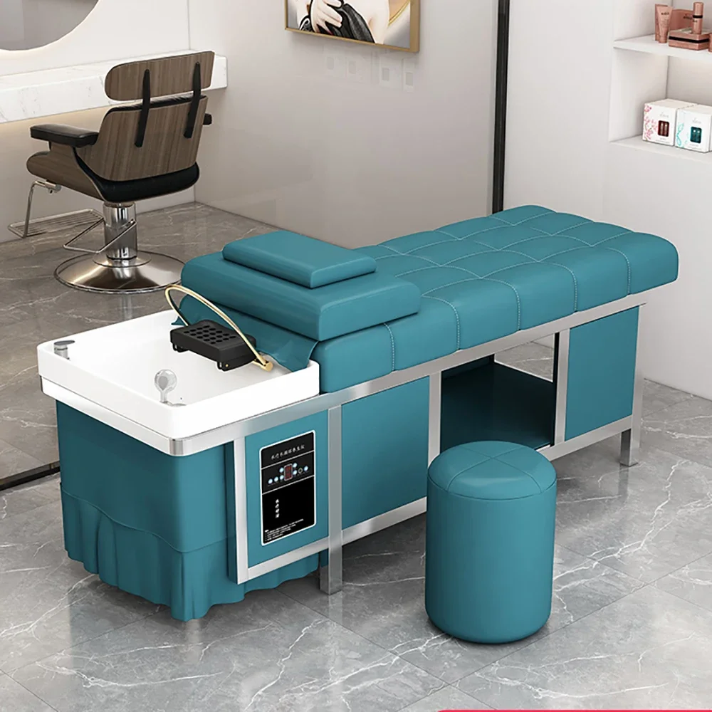 Fashion Nordic Shampoo Bed Modern Delicacy Luxury Unique Shampoo Recliner Aesthetic Simple Cadeira De Barbearia Salon Furniture