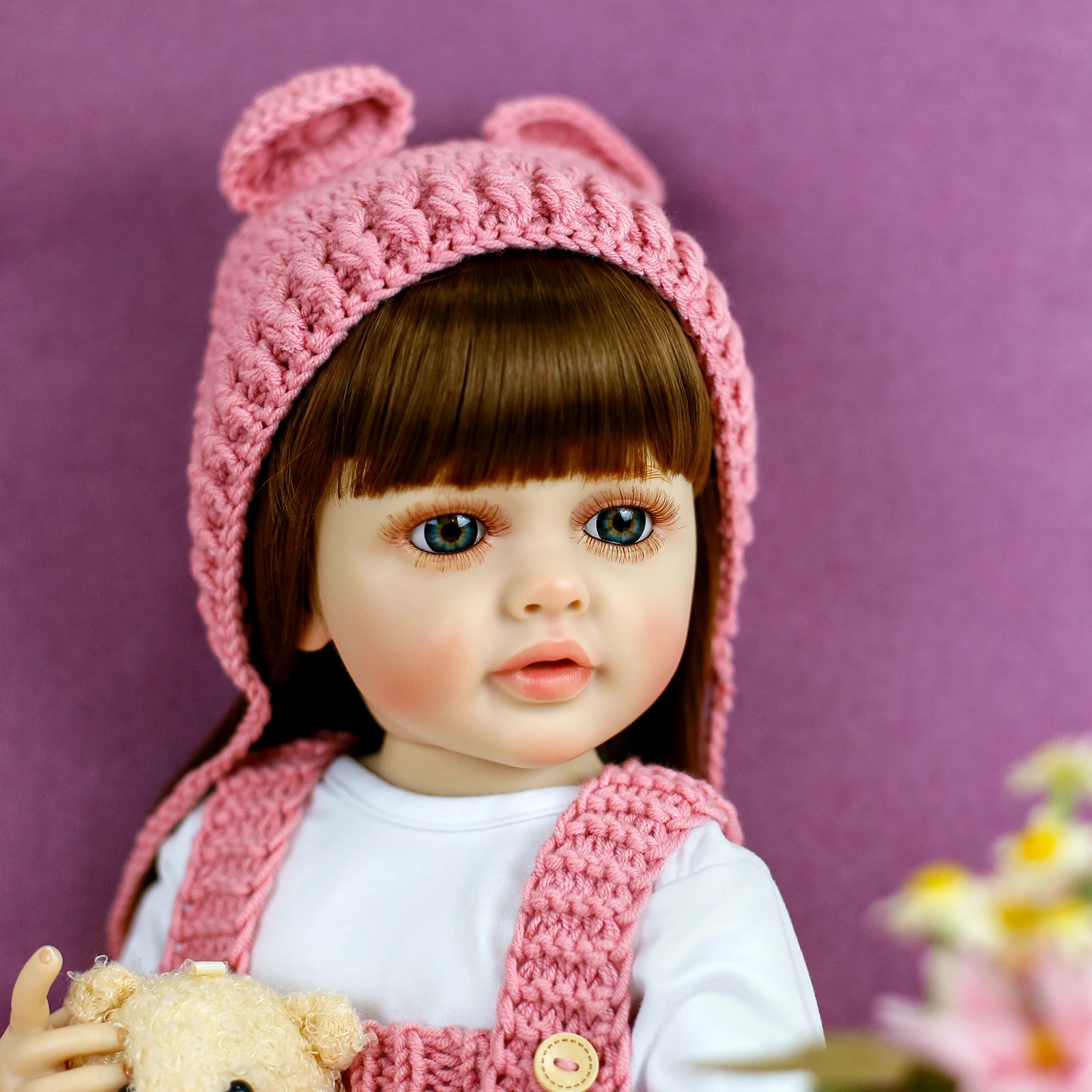 55 cm realistische baby reborn poppen siliconen full body meisje herboren peuter wasbare babypoppen prinses speelgoed voor kind kerstcadeaus