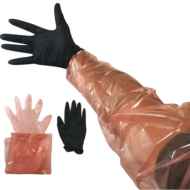 Deer Gutting Gloves For Hunt - Field Dressing Gloves With Long And Short Gut Glove Combo Pack Gloves For Outdoor