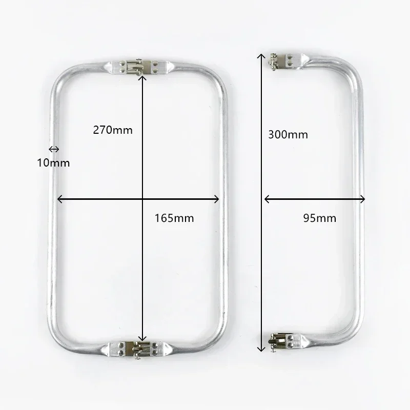1-5Pcs Metall Kuss Verschluss Geldbörse Rahmen Wolke Tasche Arzt Aluminium Rohr Griff Schnalle DIY Taschen Kupplung Griffe hardware Zubehör