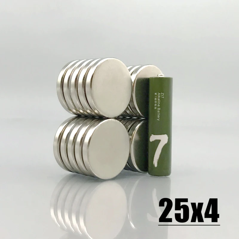 5/10/20/50/100pcs 25x4mm Magnets Fridge Tool Round Shape Imane For Office Whiteboard Kitchen Garage 25*4mm Home Decoration