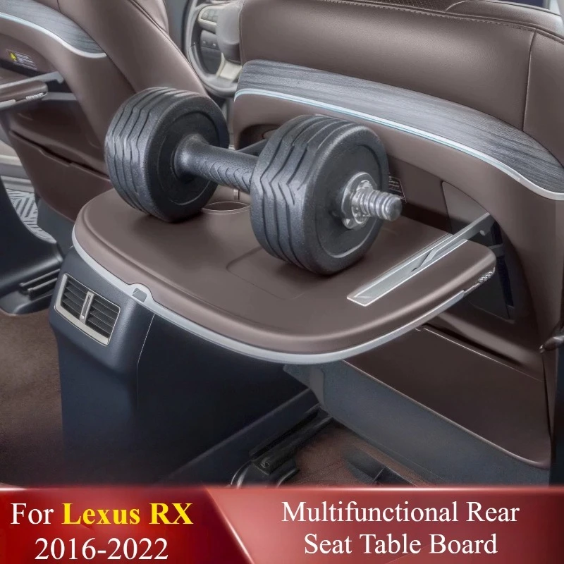 Rear‑Seat Folding Table Multi‑Functional Desk Tray Custom Precise Fit Sturdy Car Accessories For Lexus RX200t/RX350 2016-2022