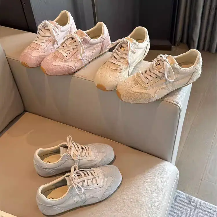 Dexun Women's Spring Collection: Versatile White Sneakers with Soft Soles—Women's Casual Shoes and Sneakers