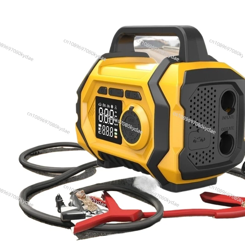 

12V Car Emergency Starting Power Supply High-Pressure Air Pump Power Bank Blower Compressor Integrated for Truck Use