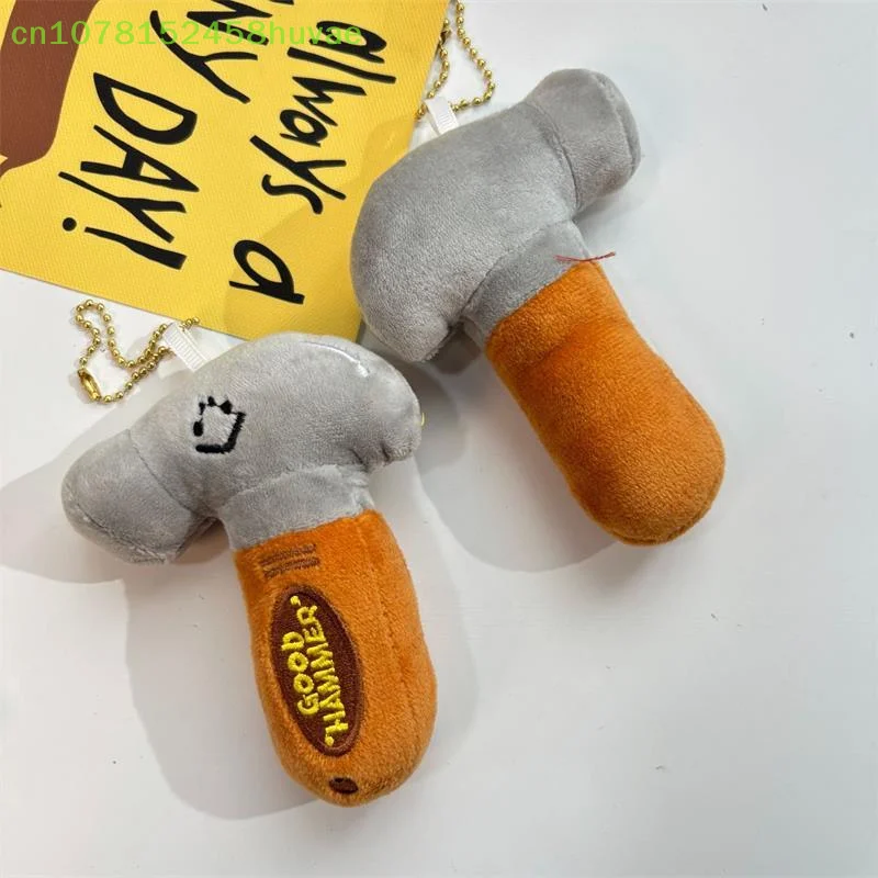 น่ารักสร้างสรรค์ตลกค้อนตุ๊กตาPlushตุ๊กตาของเล่นตุ๊กตาพวงกุญแจจี้สาวกระเป๋าเป้สะพายหลังCharmคู่กระเป๋าแขวนเครื่องประดับ