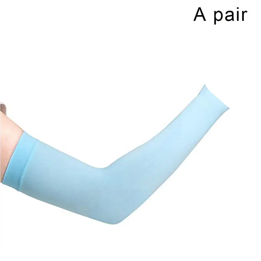 Sunscreen Cuff Arm Sleeves Summer Outdoor Cycling Arm Sleeves Cover UV Sun Oversleeves Ice Silk Covers Oversleeves