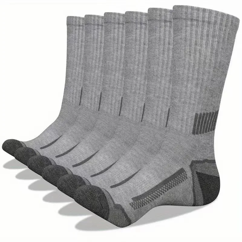 6/12 Pairs Men Mid Tube Sports Socks Comfortable Breathable Odor Proof Sweat Absorbing Running Basketball Four Seasons Socks view 6