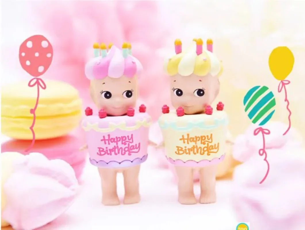 Sonny Angel Birthday Cake Series Children's Birthday Gift Blessing Toy Trendy Toy Handmade