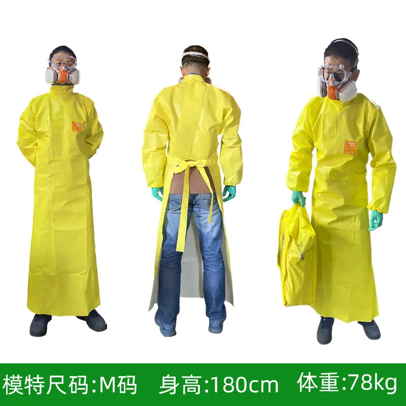 Ansell 3000 TYPE3 Multilayer Composite Material Chemical protection Apron  Acid and alkali resistant laboratory aprons