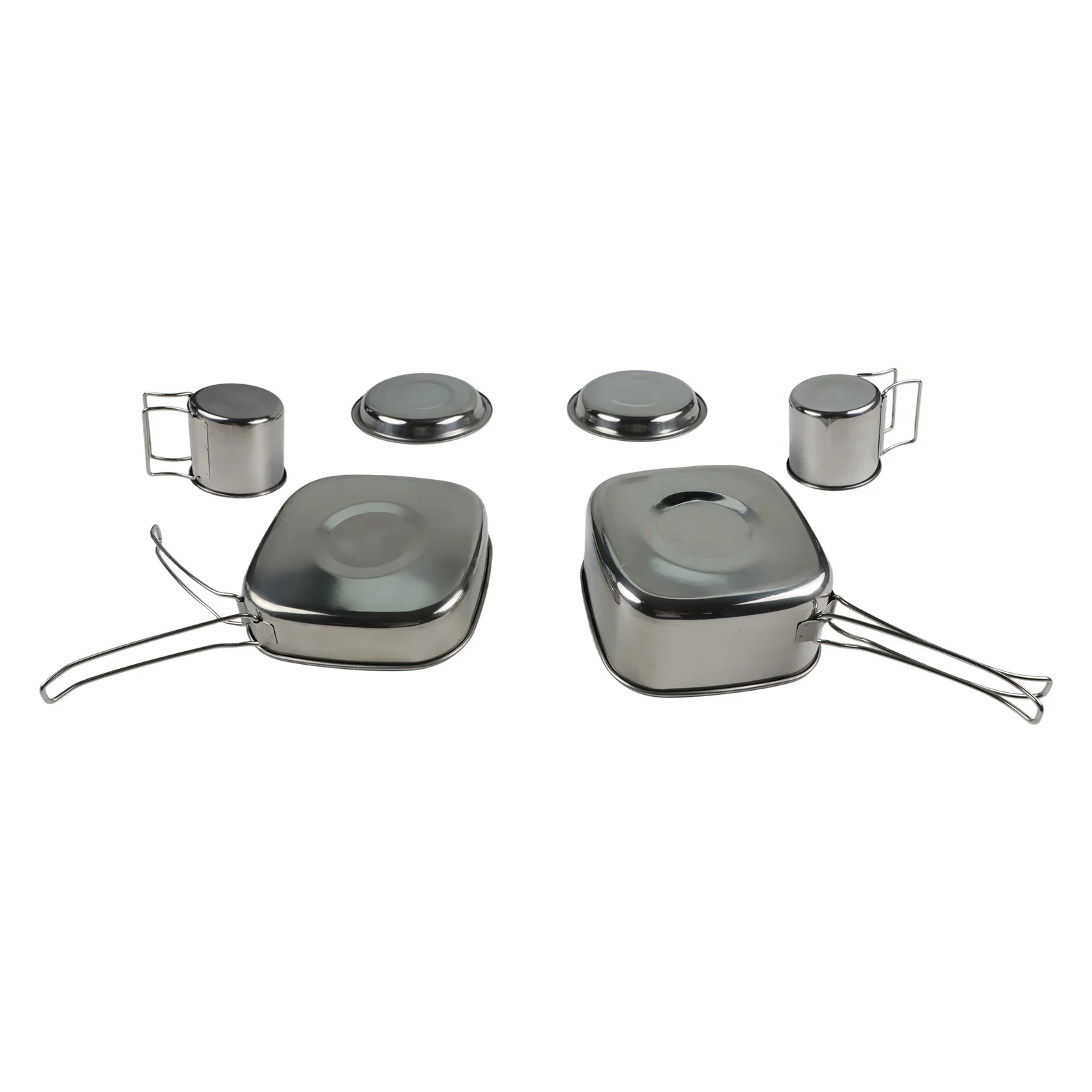 

Hiking Cookware Outdoor Eating Utensils Picnics Camping 2 Cups And 2 Plates Set Easy To Clean For Camping For Hiking