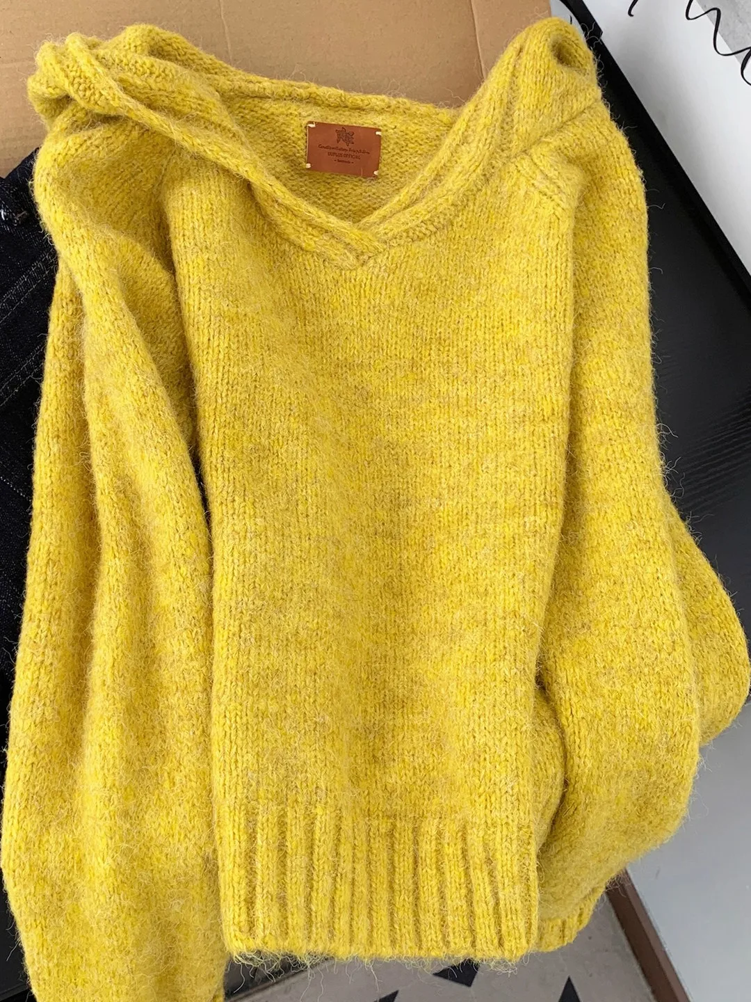 

Korean mat Soft Sle Hooded Knitted Sweater Women's Autumn Winter Casual Loose Feeling Comfortable All-Match Overhead...