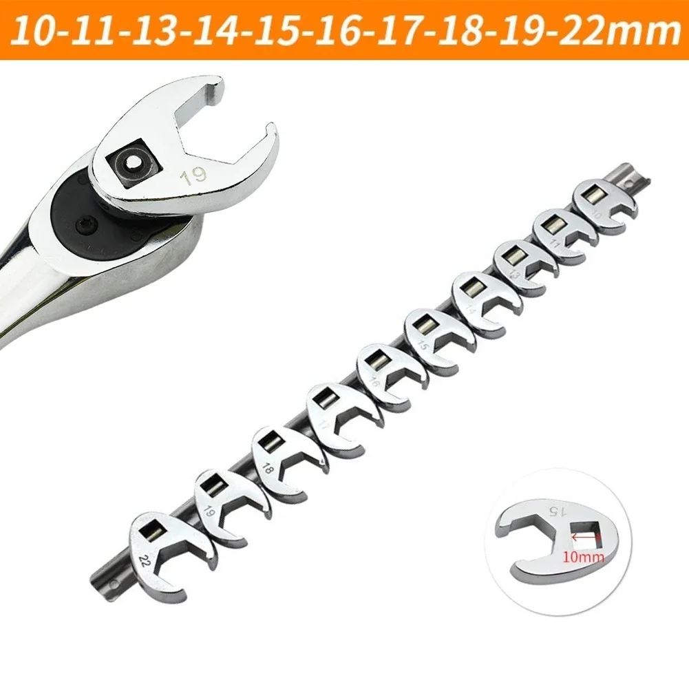 Chrome Plated Crowfoot Wrench Open End Spanner Package Content Product Name Sturdy Applications Compact And Project Silver